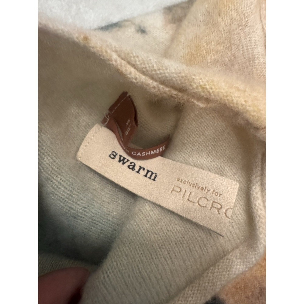 Pilcro Anthropologie Cashmere Alani Sweater Women's XS Floral Soft Pullover - Picture 9 of 9